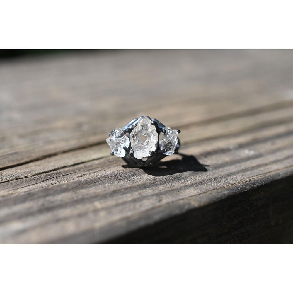 Raw Lake County Diamond Engagement Ring